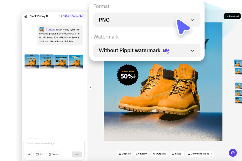 Exporting Black Friday flyer