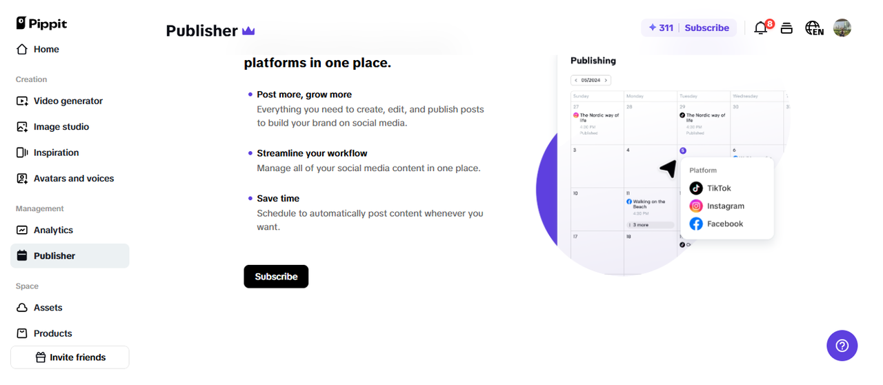Automated content publishing with data analytics