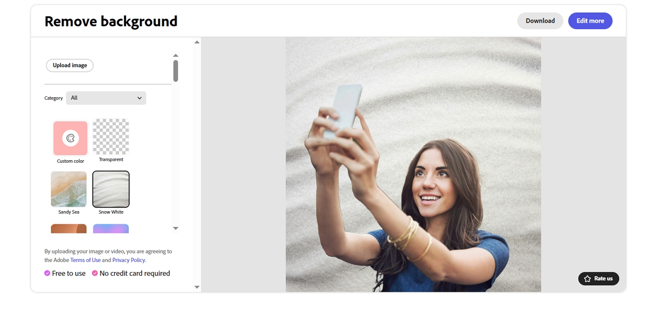 express poista tausta valokuva