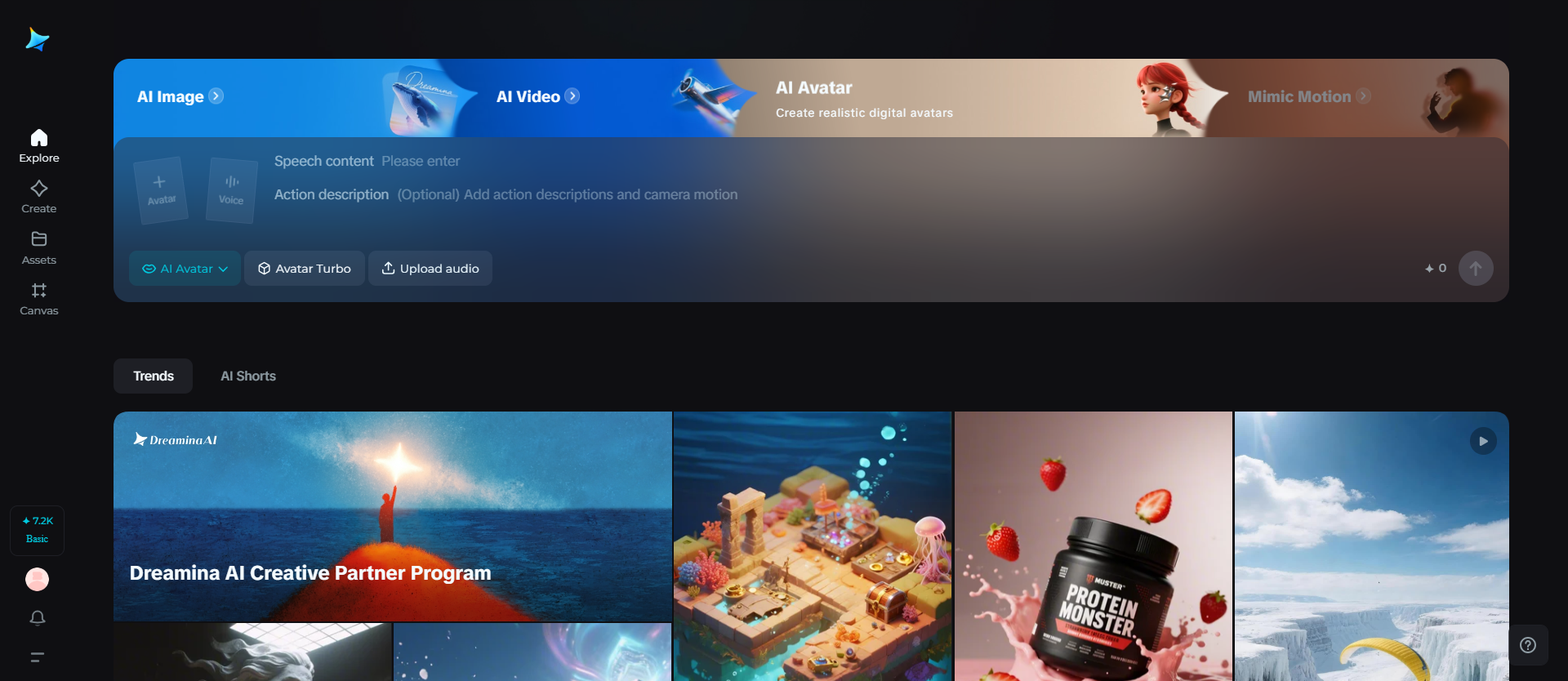 Dreamina: talking animation AI generator