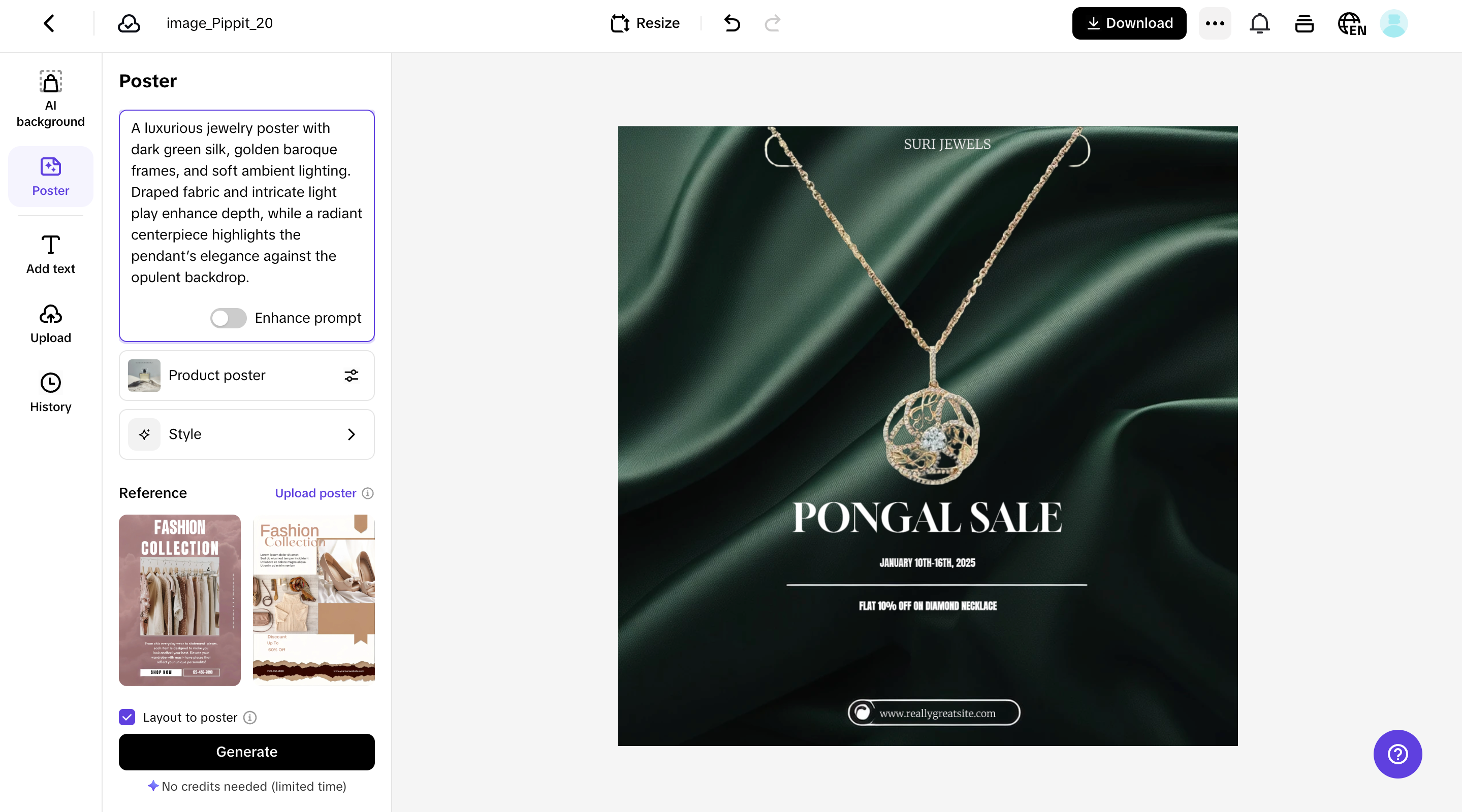 AI product images