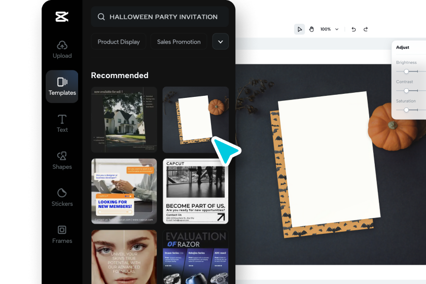 Choisir un modèle d'invitation à une fête d'Halloween