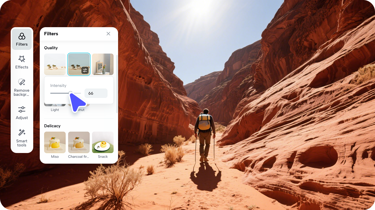 Editing tools in Pippit
