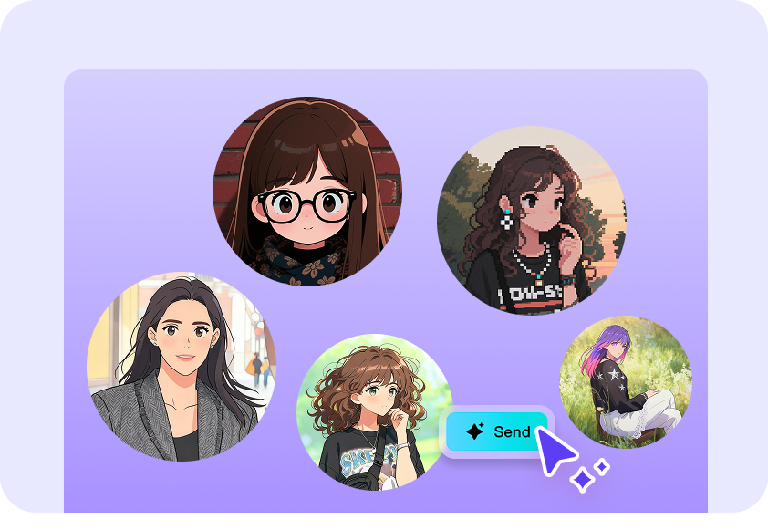 Créez des avatars d'anime pour les jeux vidéo, les réseaux sociaux, etc.