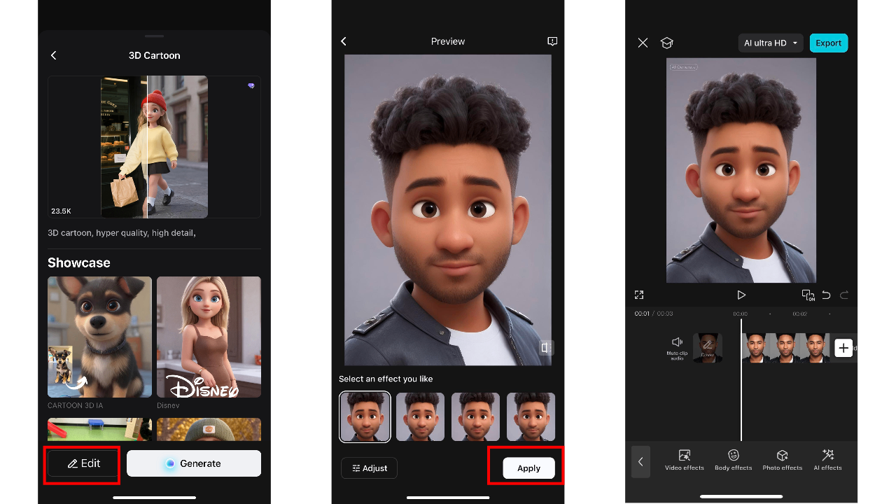 Generate 3D-style image
