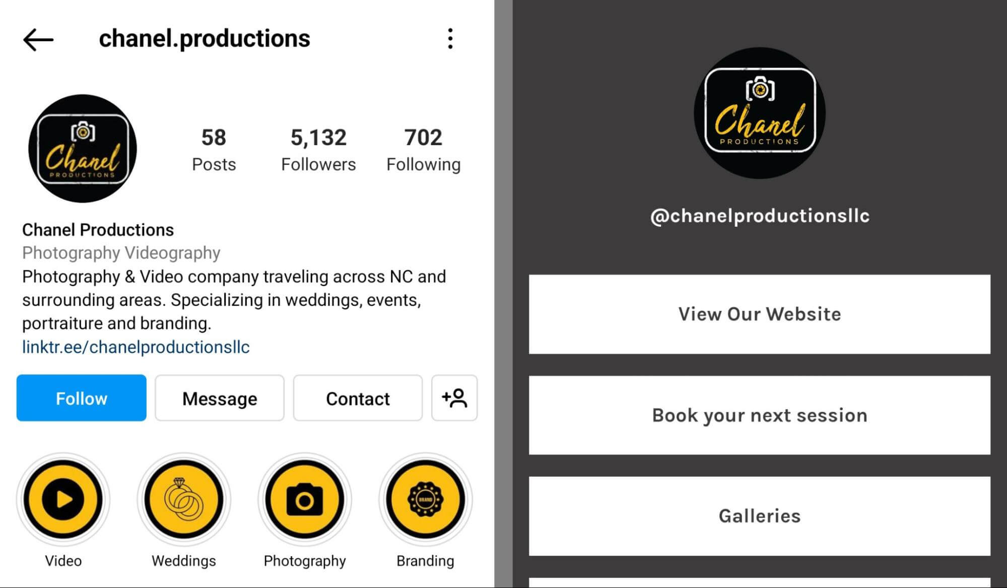 Example of a business bio for a hotel