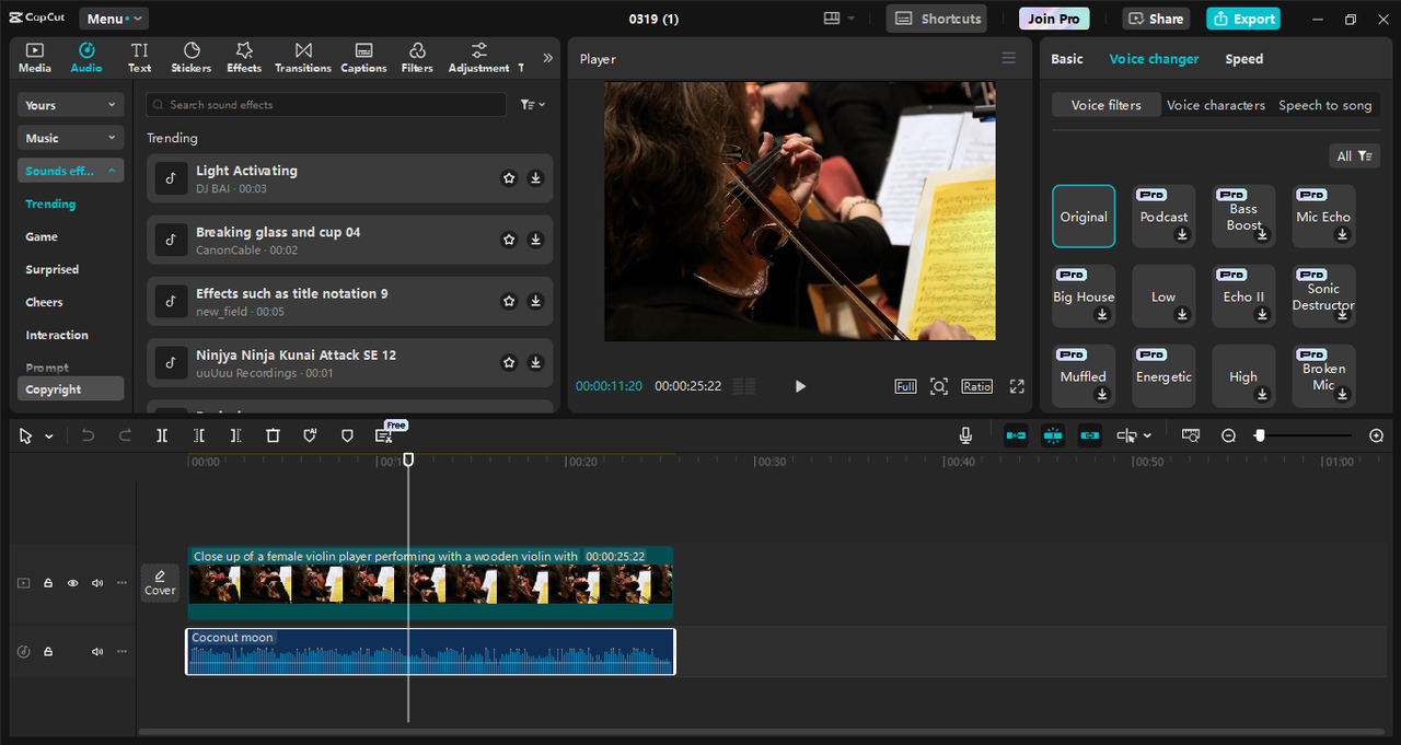 CapCut editor video desktop