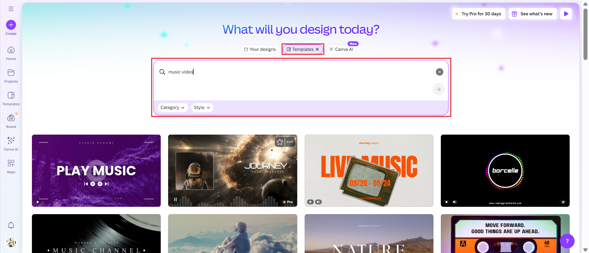 ücretsiz çevrimiçi bir müzik videosu yapın