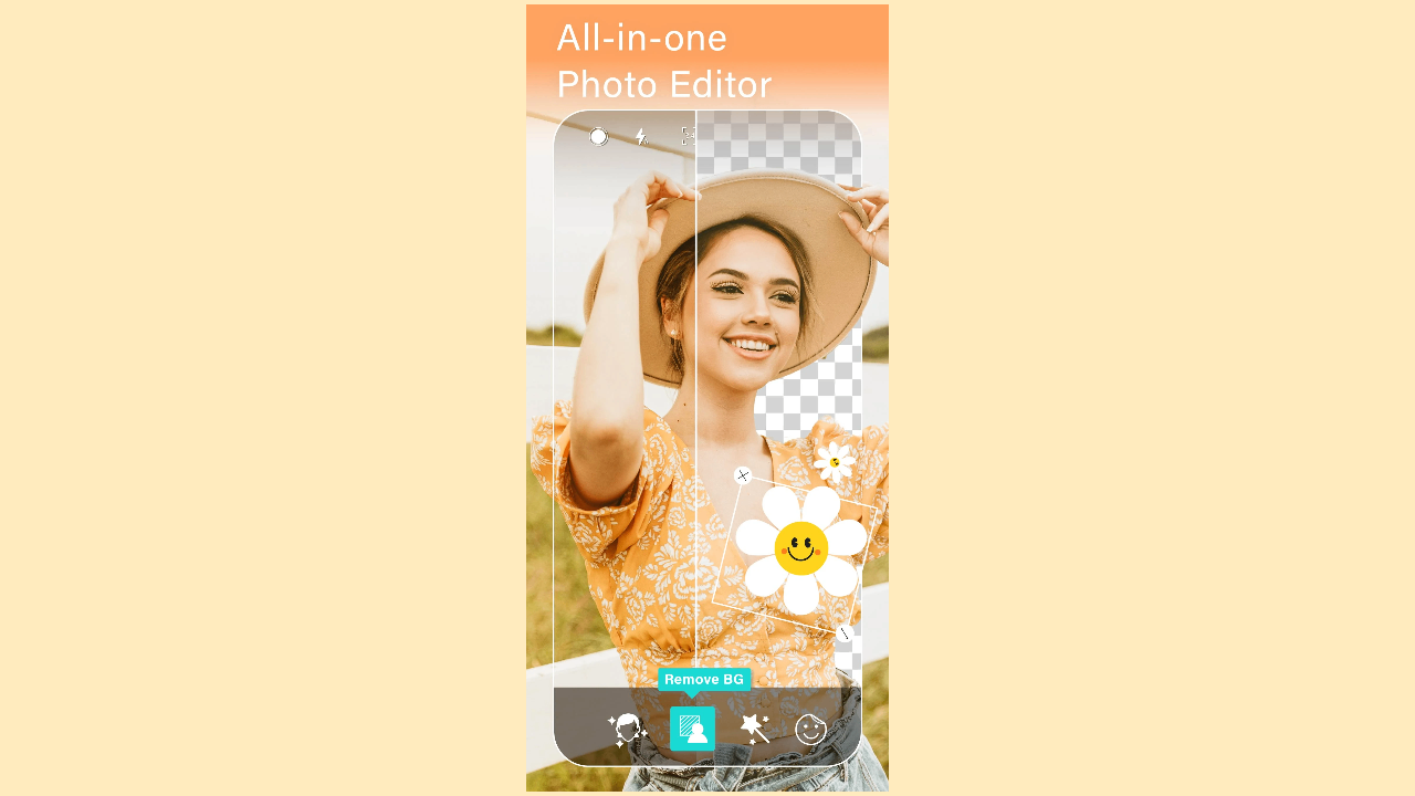 YouCam - aplikasi potong dan tampal gambar