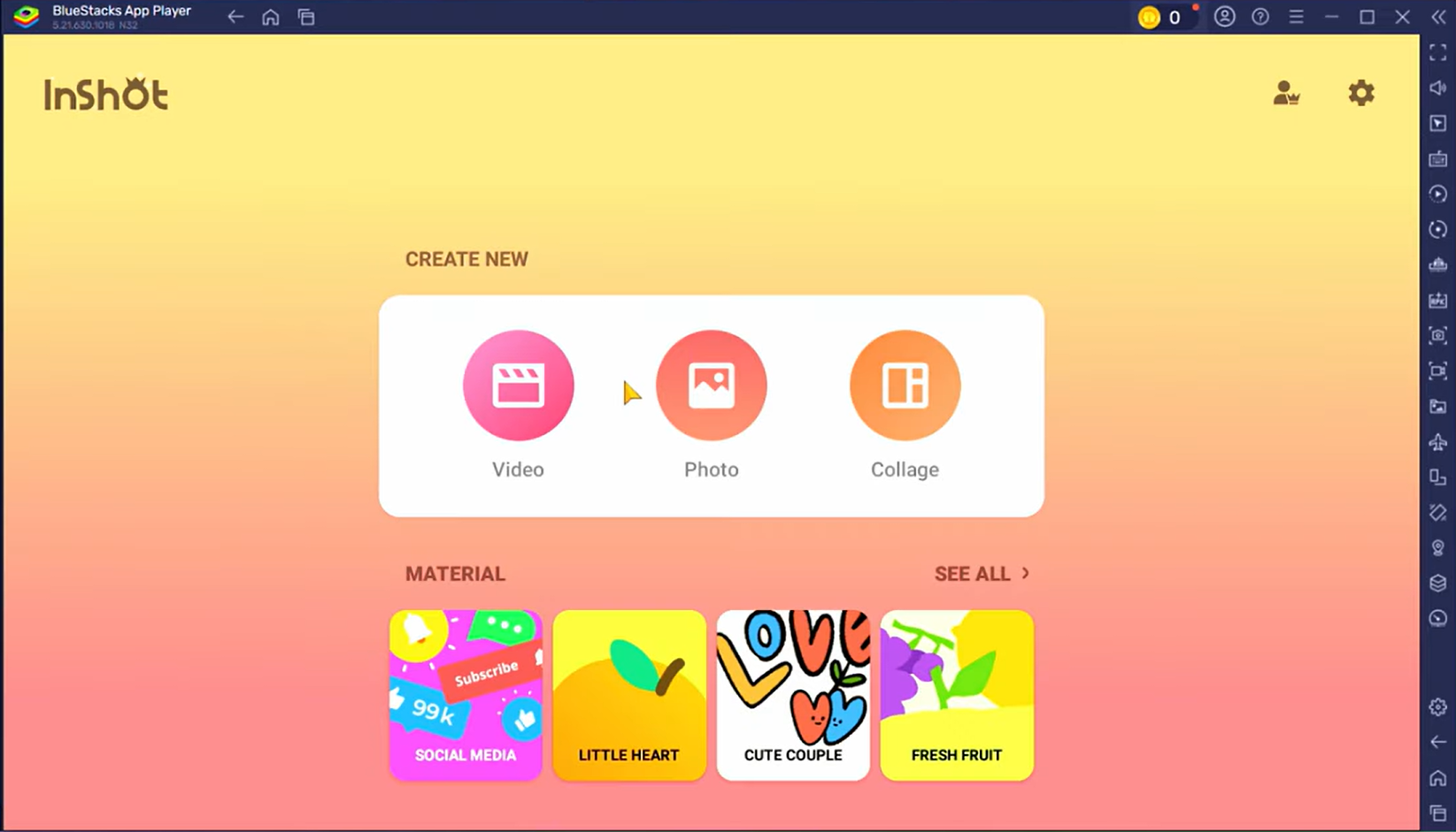 PC 'de InShot' ı indirme ve açma