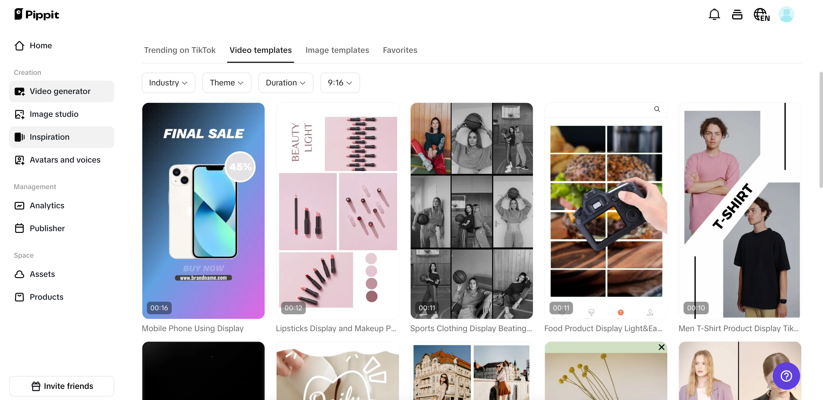 Customizable video templates