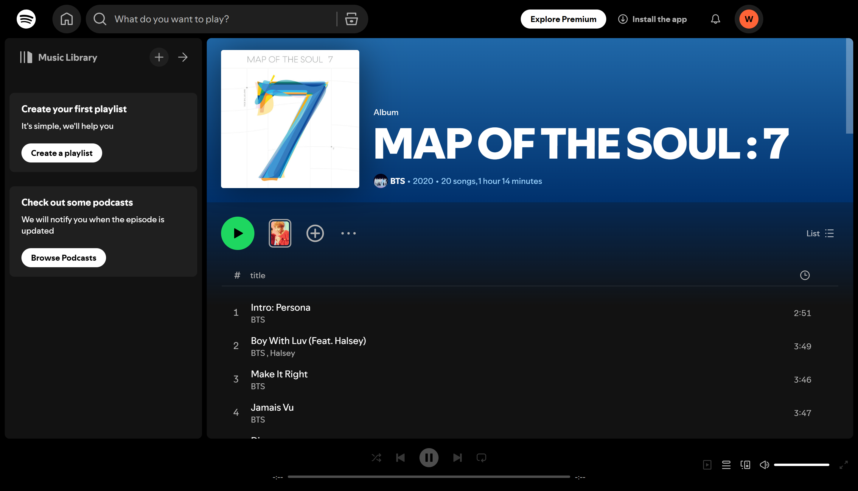 Iconic albums by the 100 most listened-to artists on Spotify: "MAP OF THE SOUL: 7" – BTS