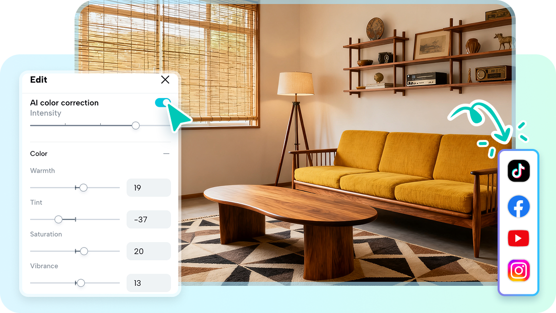 Refine your design with editing tools