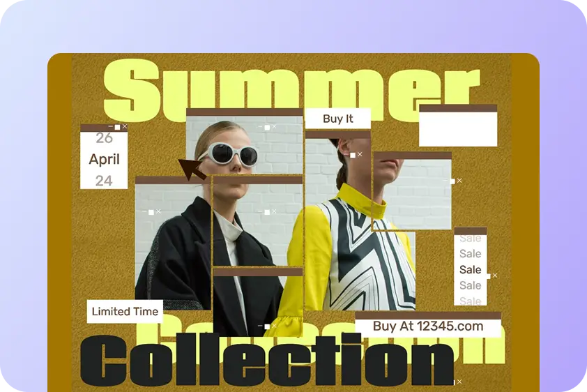 Eye-catching poster layout