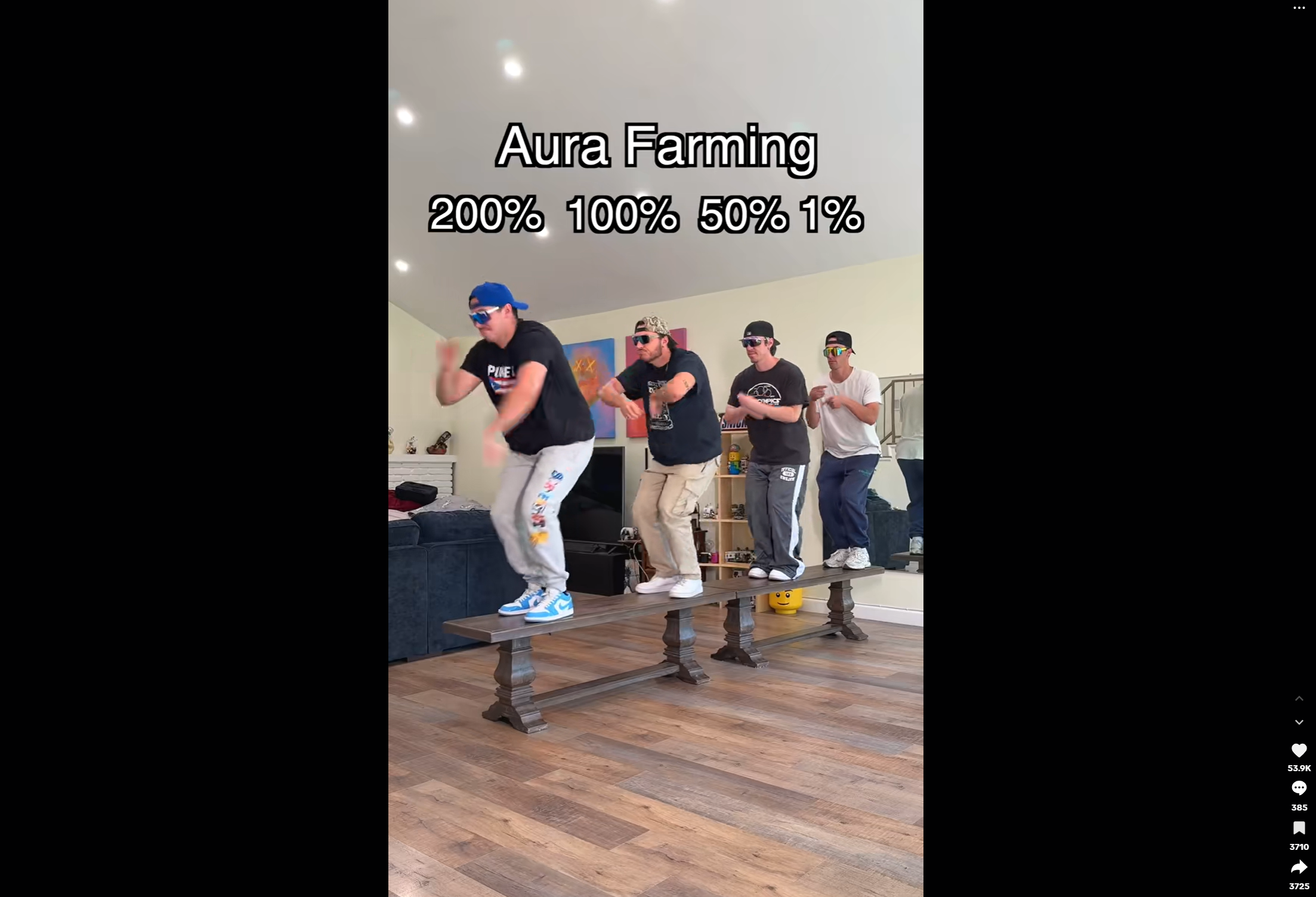 Aura Farming. sfida di danza