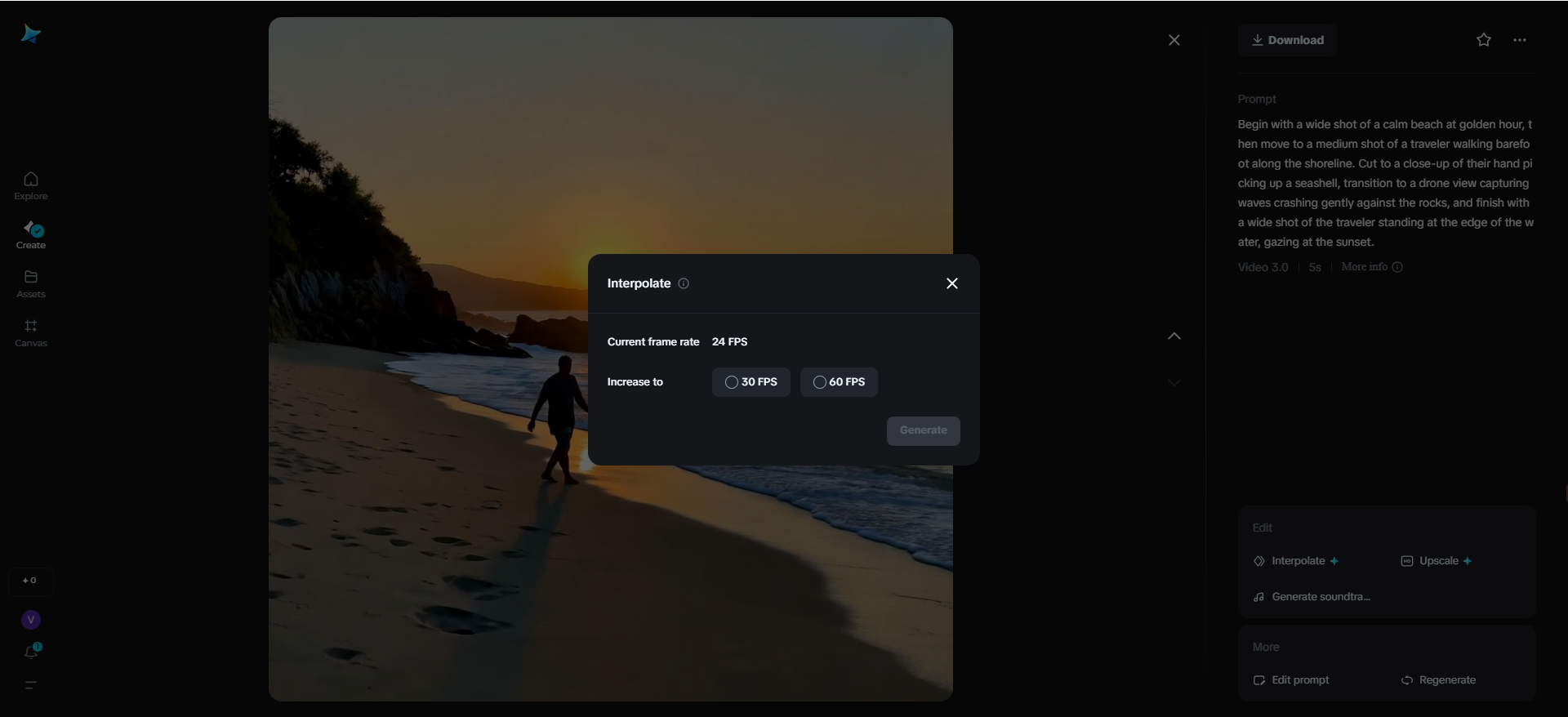 Frame interpolation