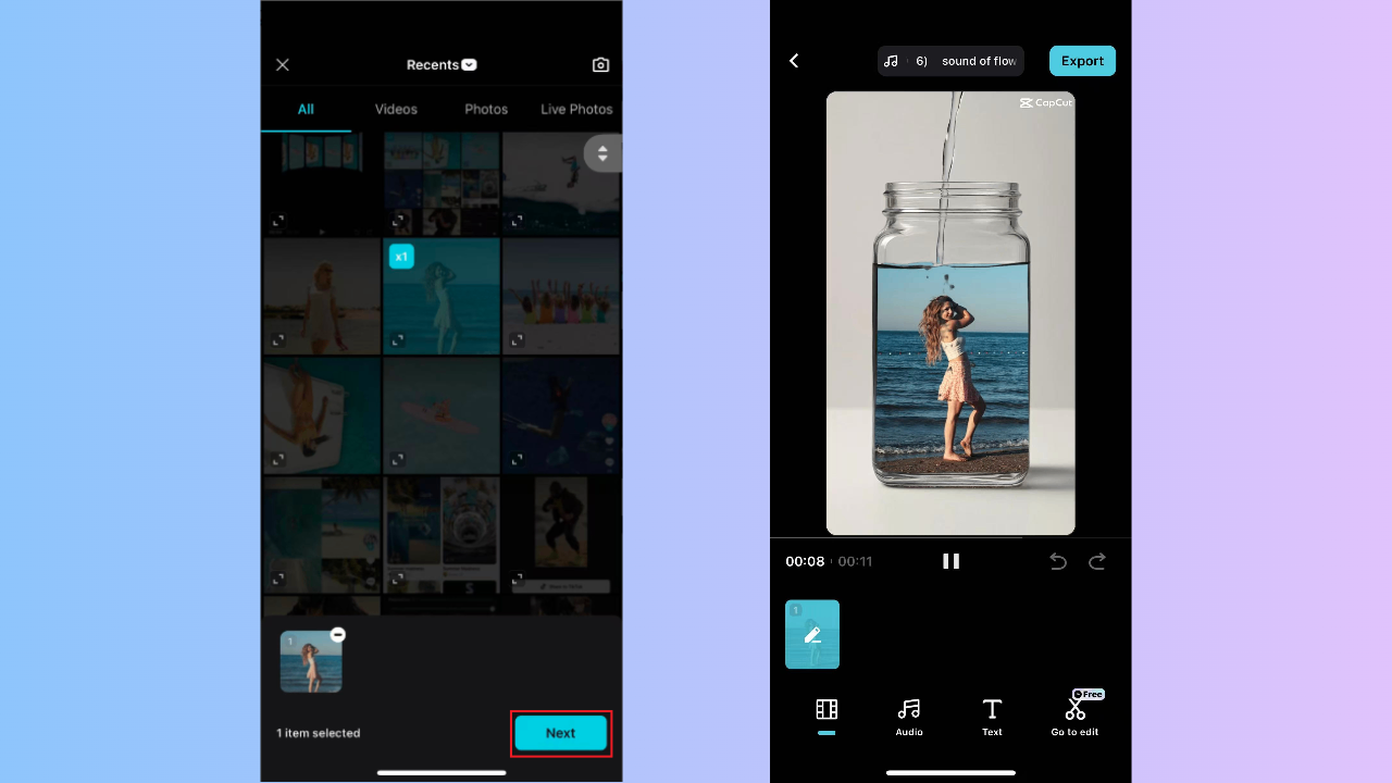 Upload media and generate