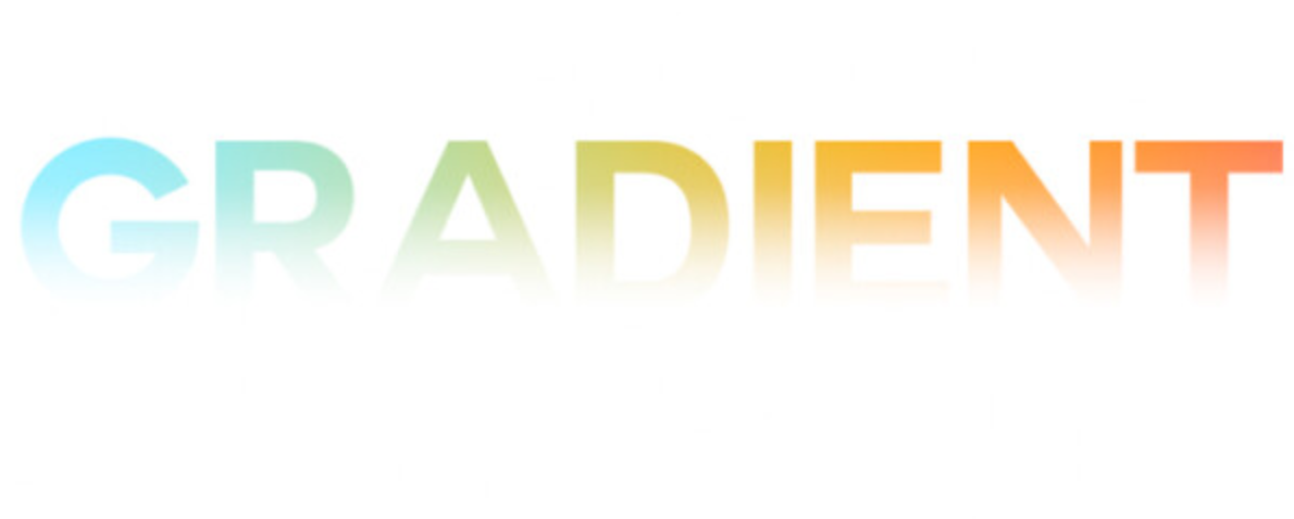 Tipuri de texte de gradient în After Effects: gradient transparent