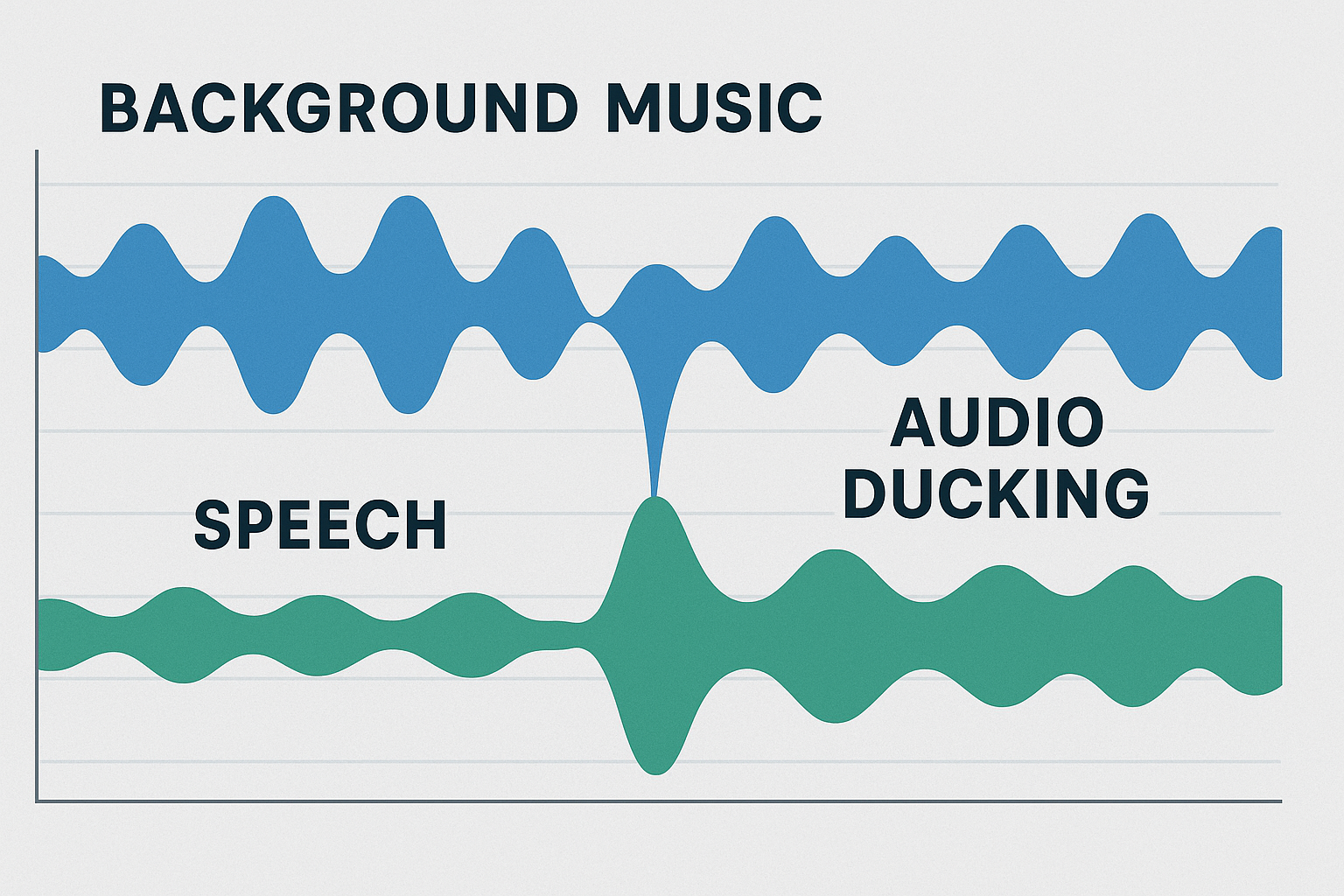 What is audio ducking