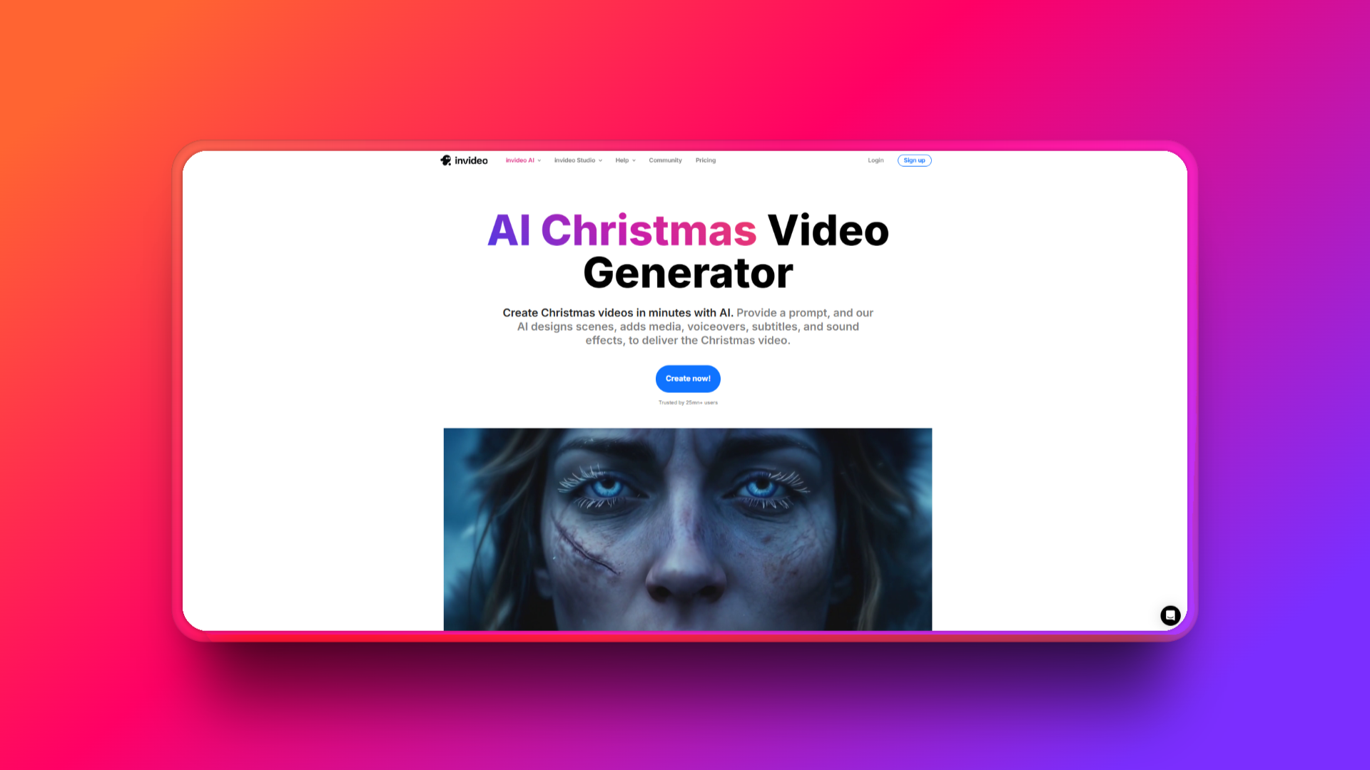 Creating AI Christmas videos with InVideo
