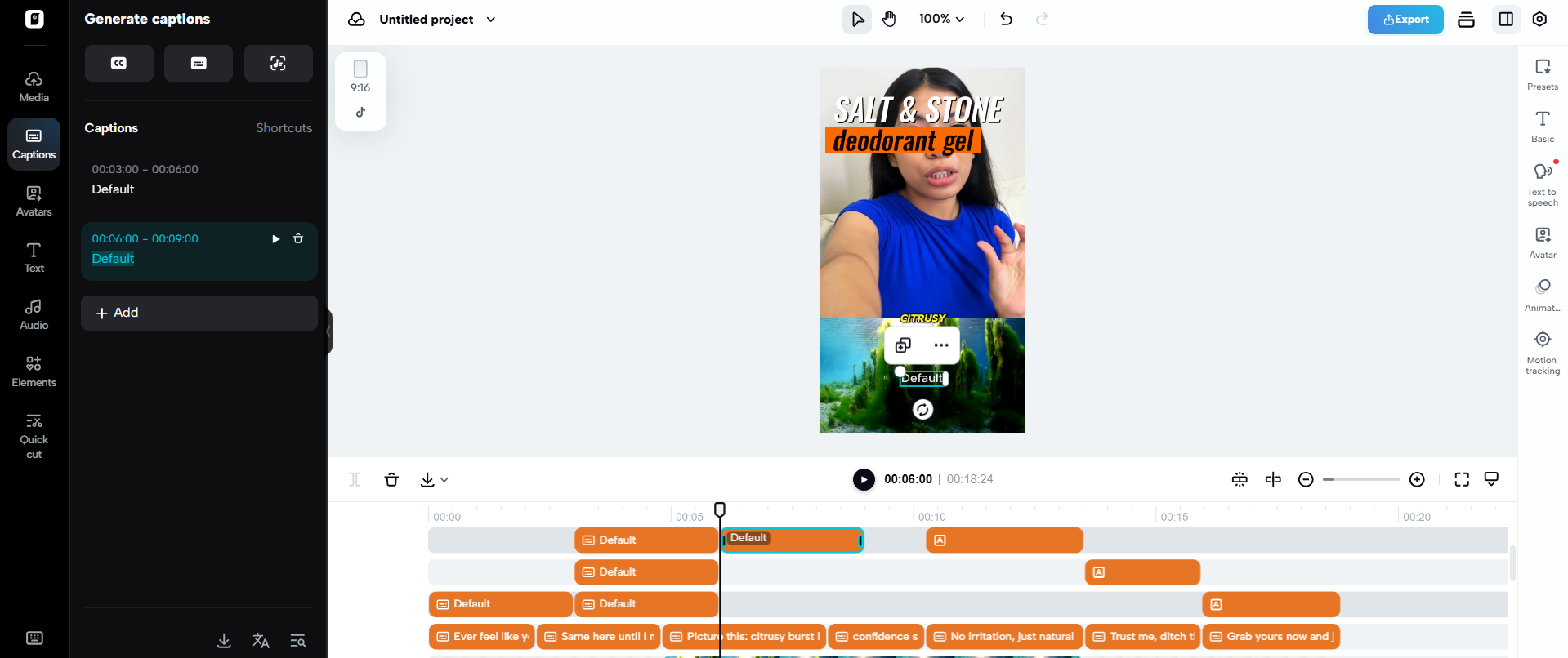Upravte své titulky