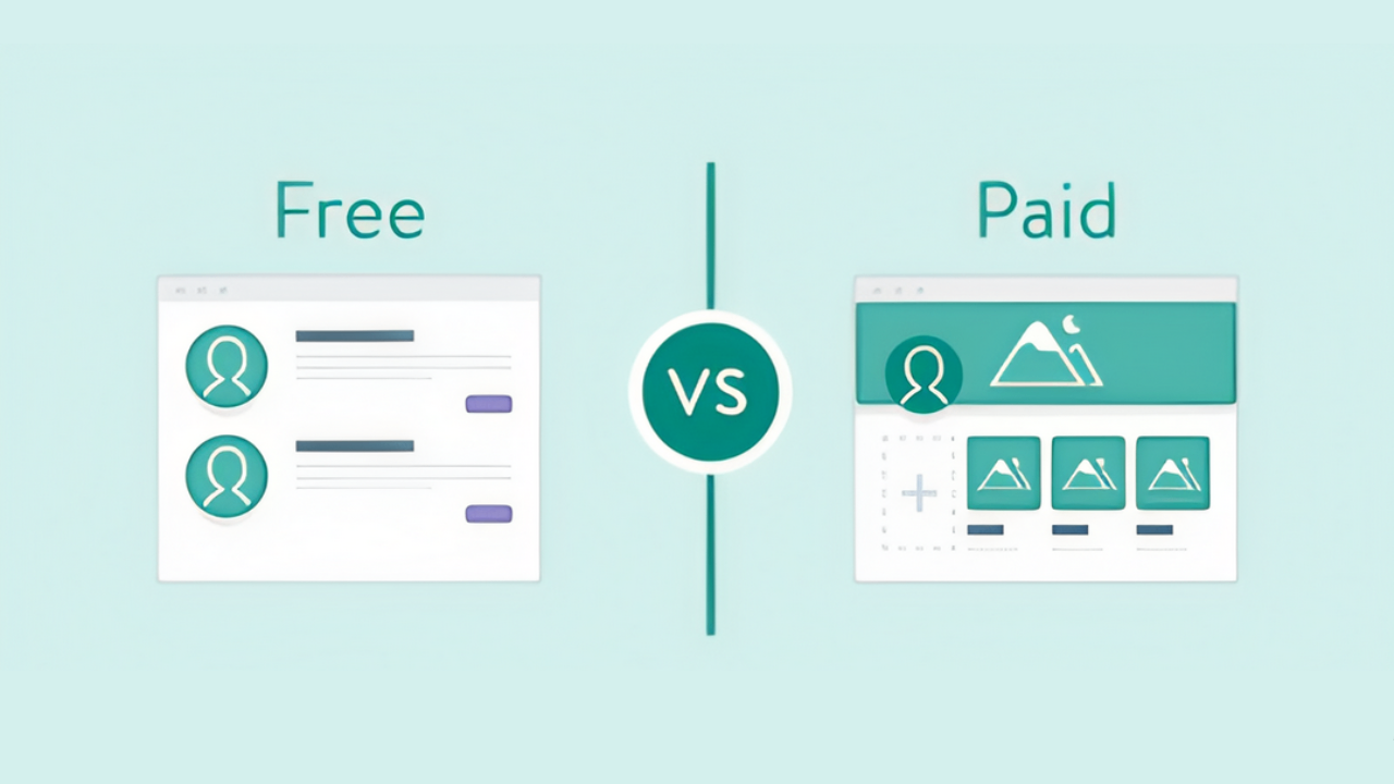 Free vs. premium templates