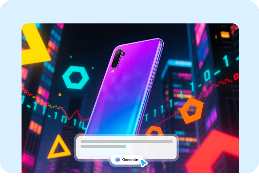 Marketing campaign visual made with CapCut's free AI image generator