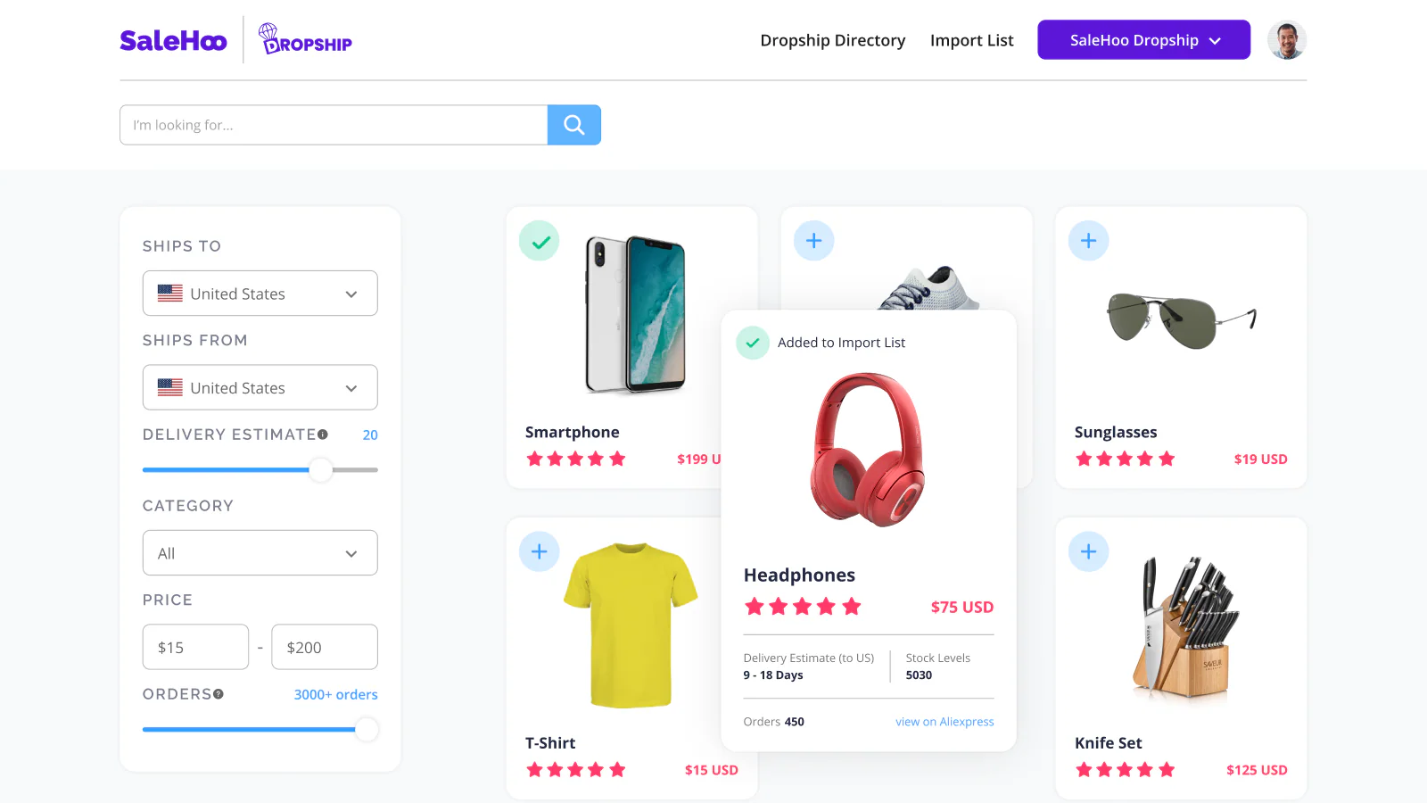 SaleHoo - dropshipping suppliers for TikTok shop
