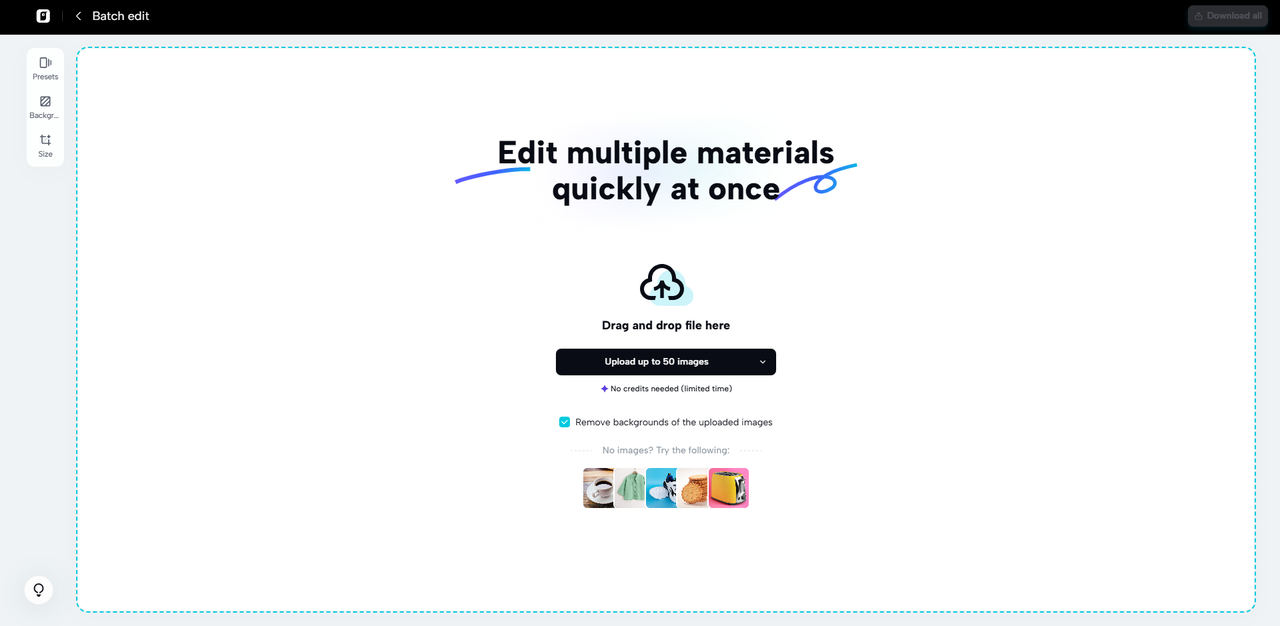 AI-driven batch editing