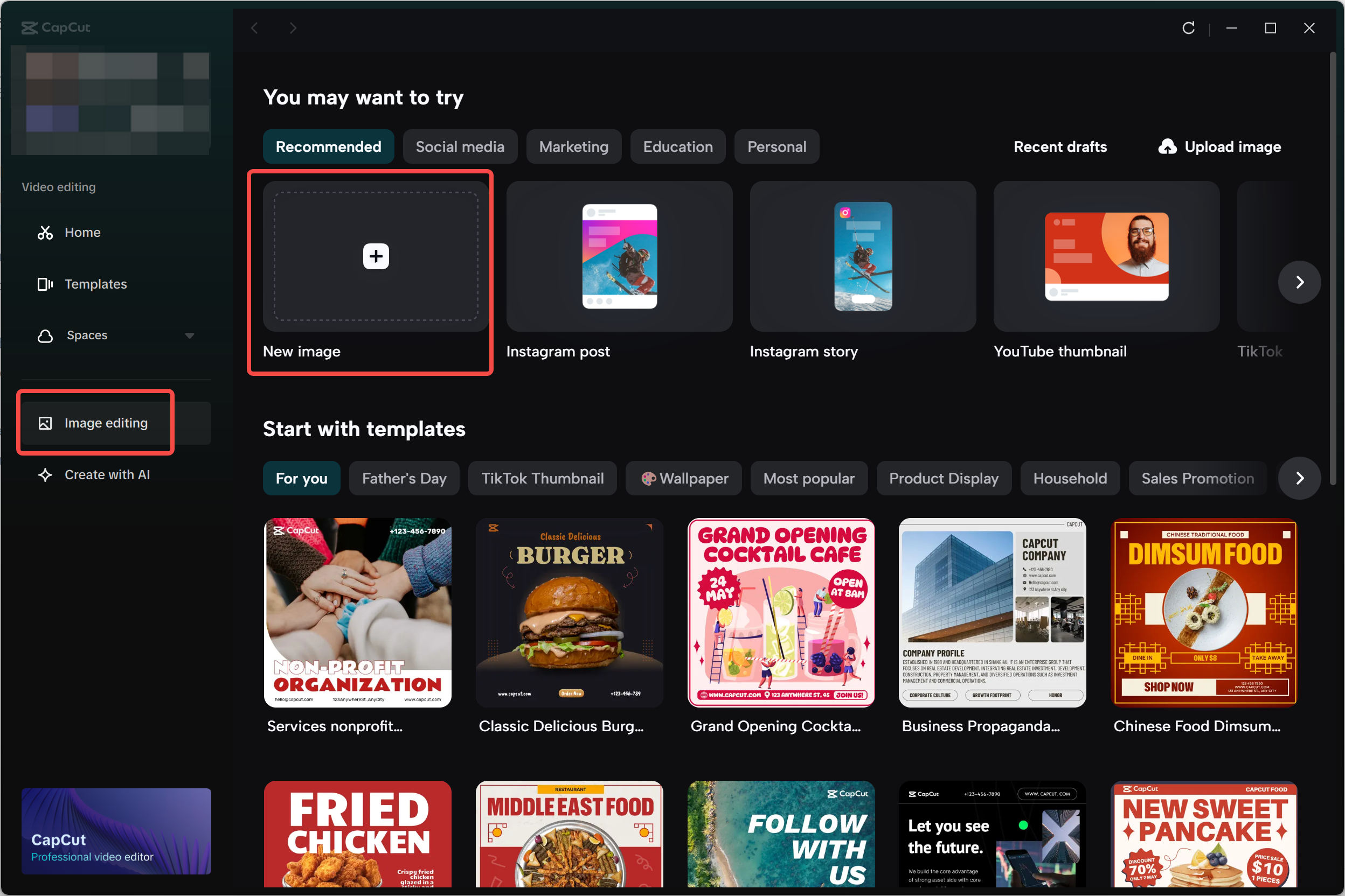  Importing a RAW photo into the CapCut desktop video editor