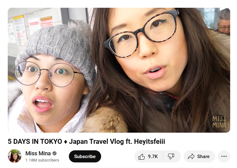 ตัวอย่างของ vlog เพื่อทราบข้อมูลเพิ่มเติมเกี่ยวกับ ftแบบเต็มบน YouTube