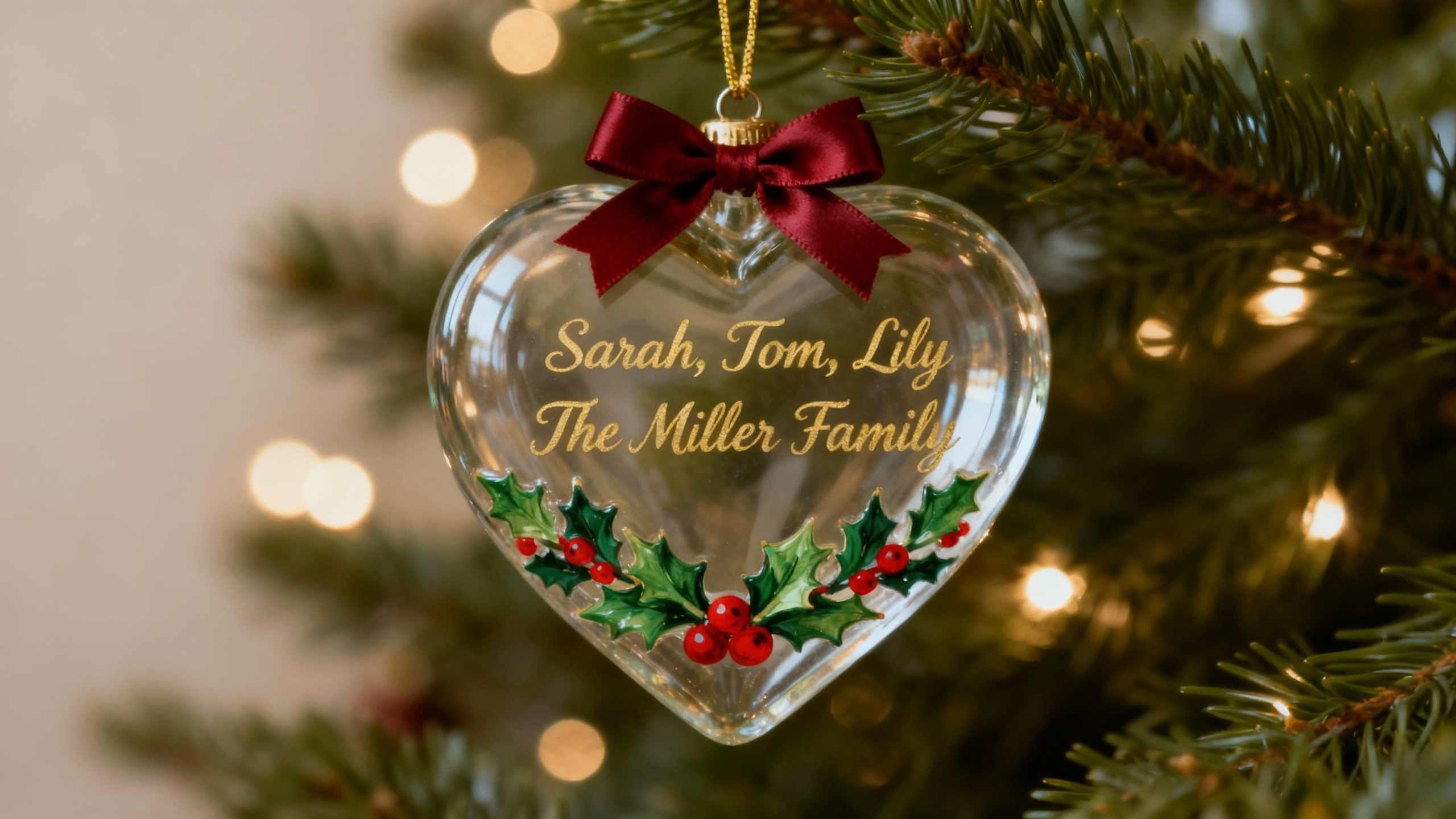 Personalized family ornament