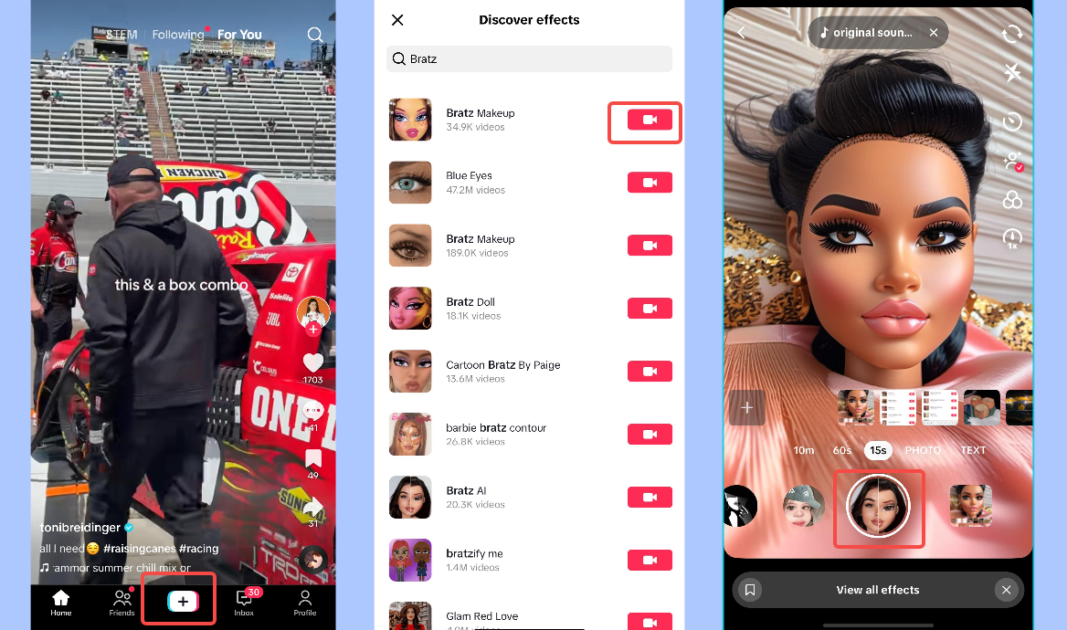 Generar video de Bratz AI en TikTok