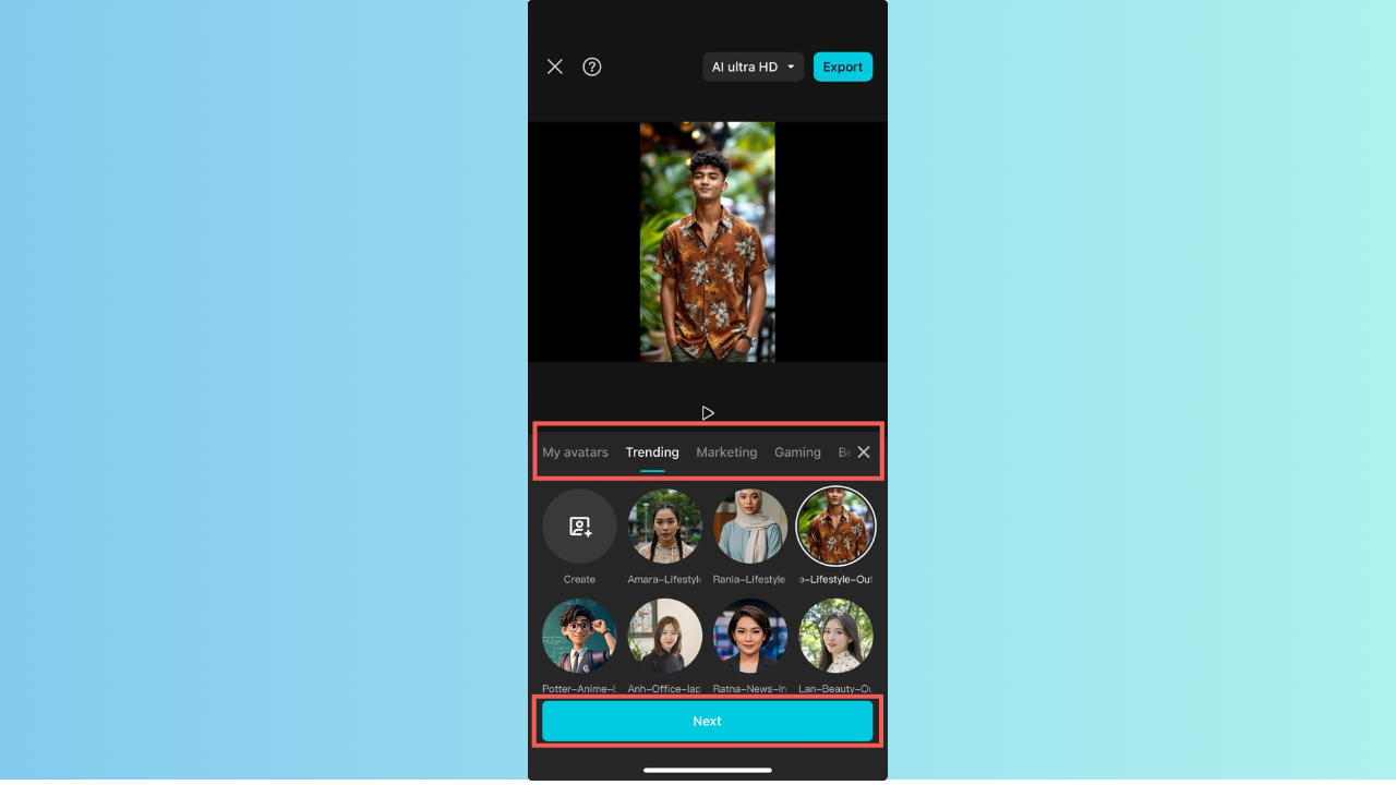 AI avatars method