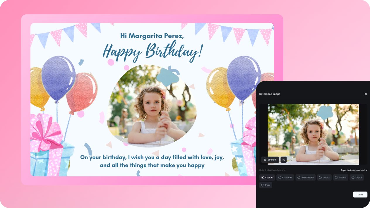 card maker for birthday with photo