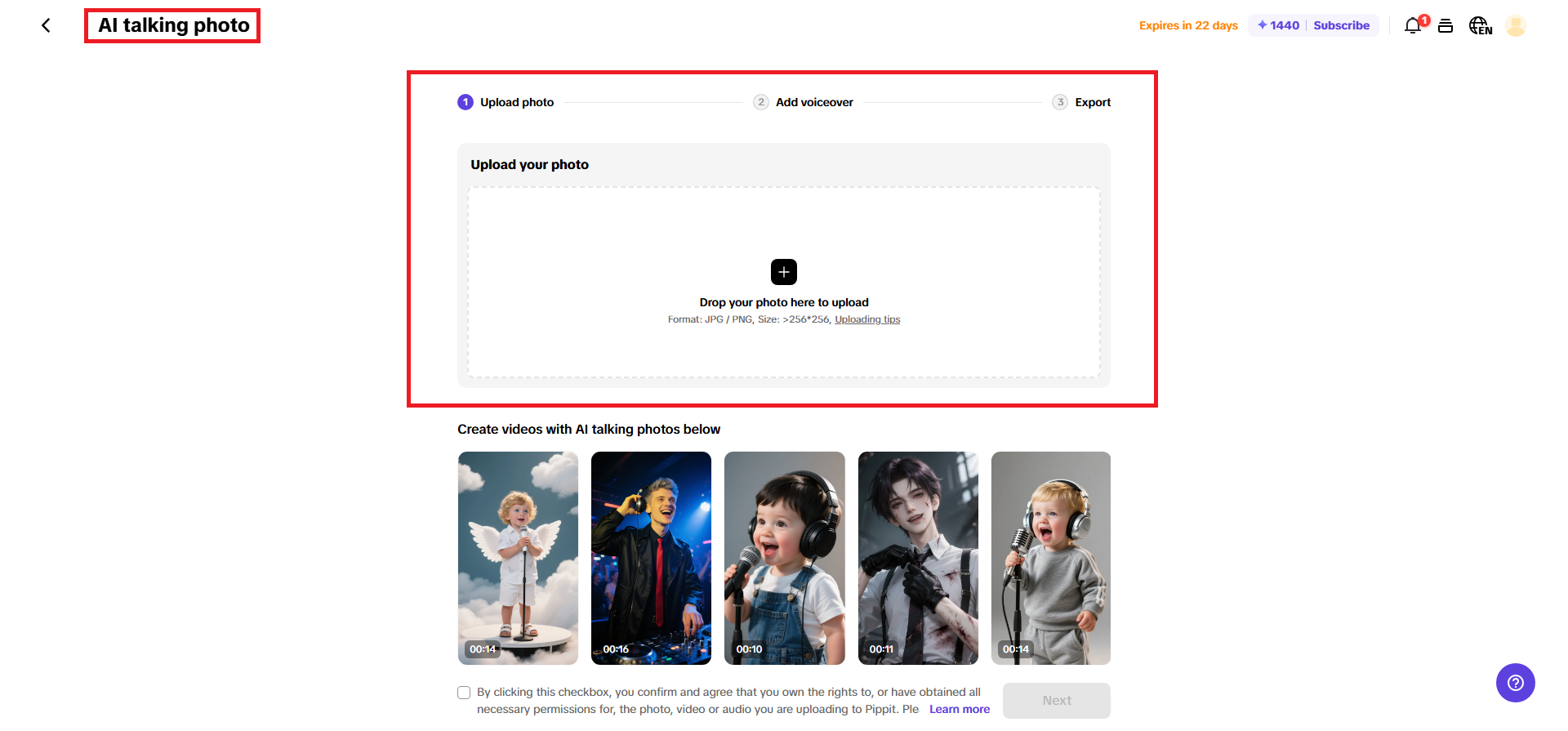 AI talking photos