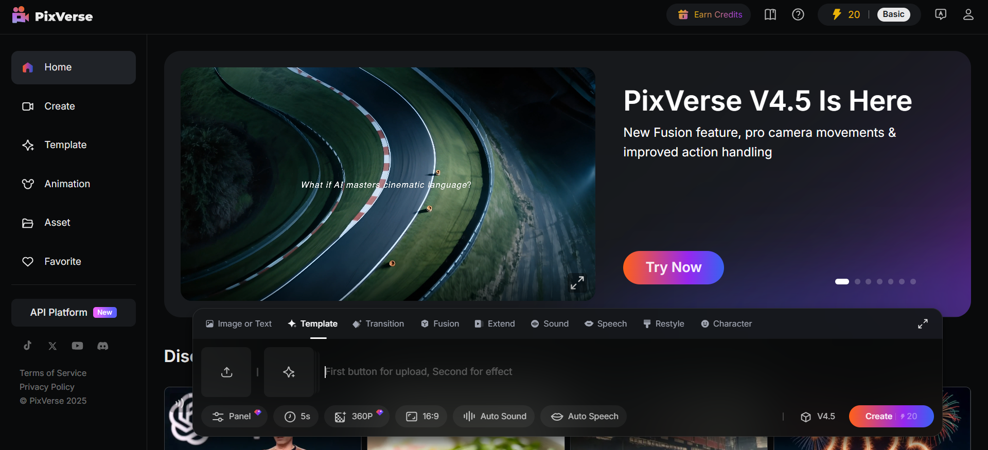 PixVerse AI ฟรี (4.5)