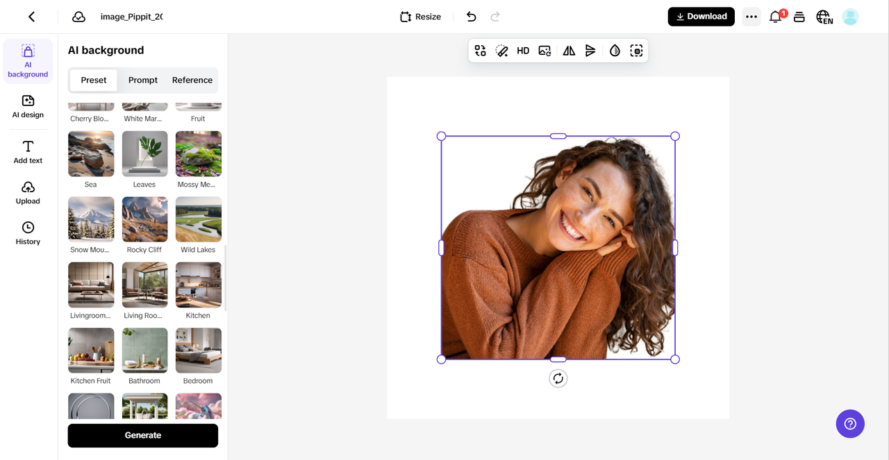 Juega con fondos de IA