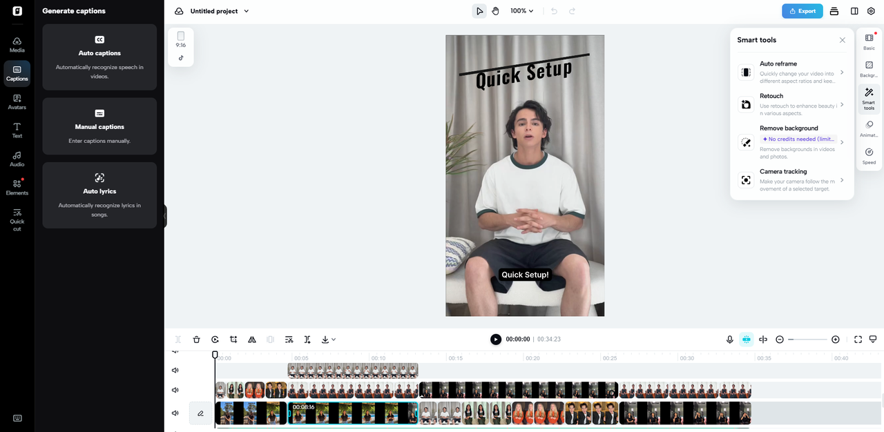 Advanced editing features