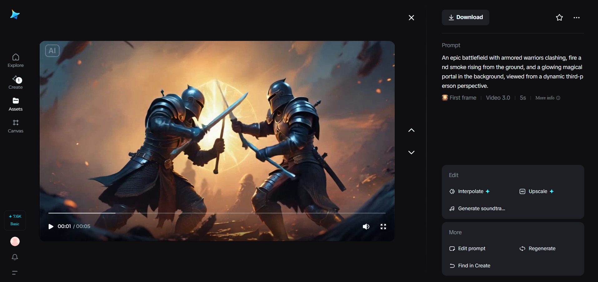 Game design, AI-generated scene