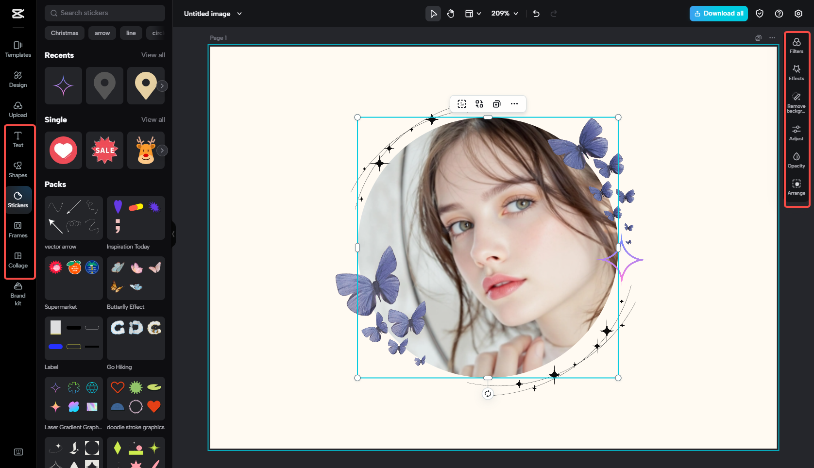 Personalize a foto do perfil