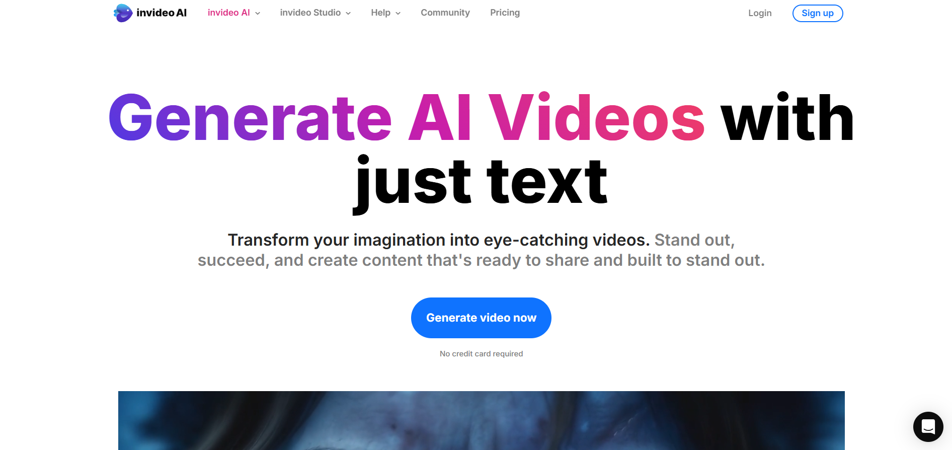 ממשק InVideo AI