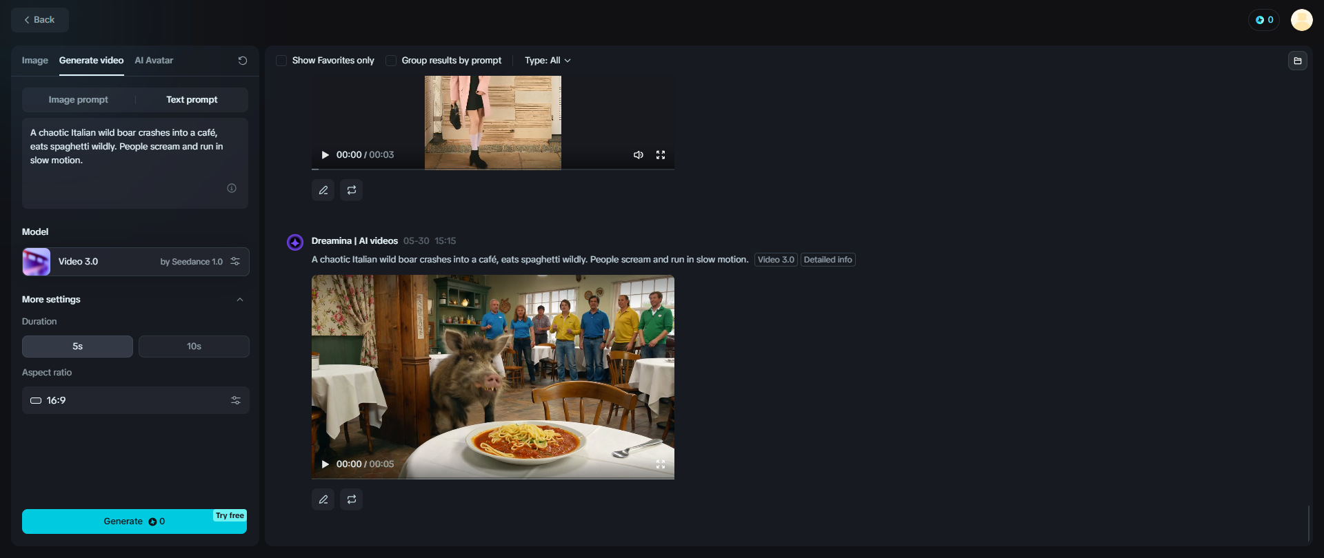 Video generator