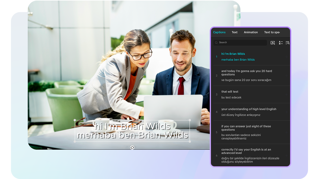  Edit and optimize translated captions with rich text features in CapCut