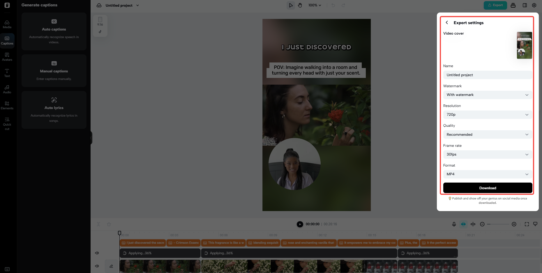 Export your ad