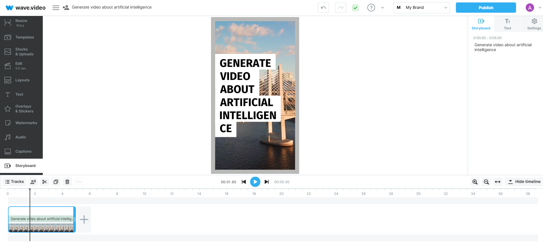 Edit and customize the video