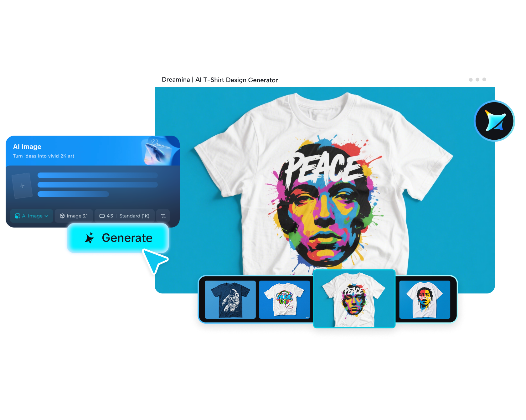 générateur de design de t-shirts IA