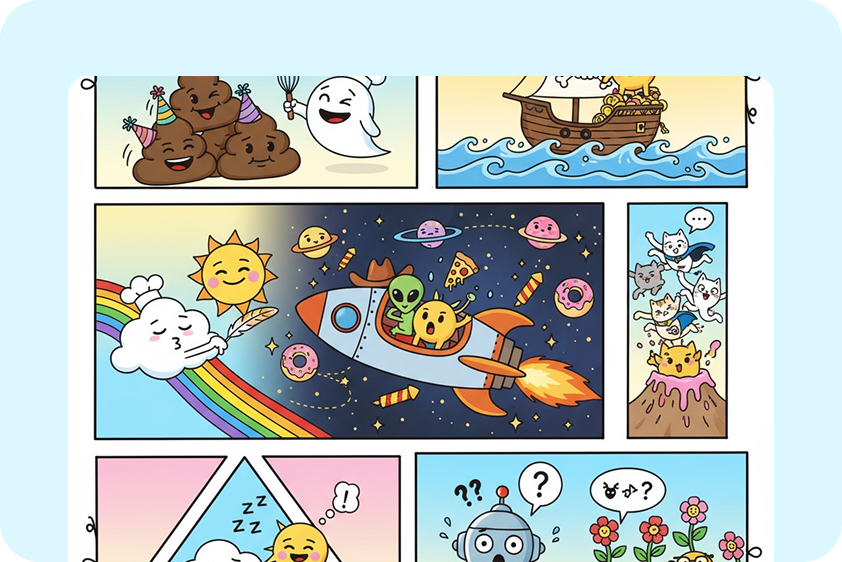 Funny meme comic panels