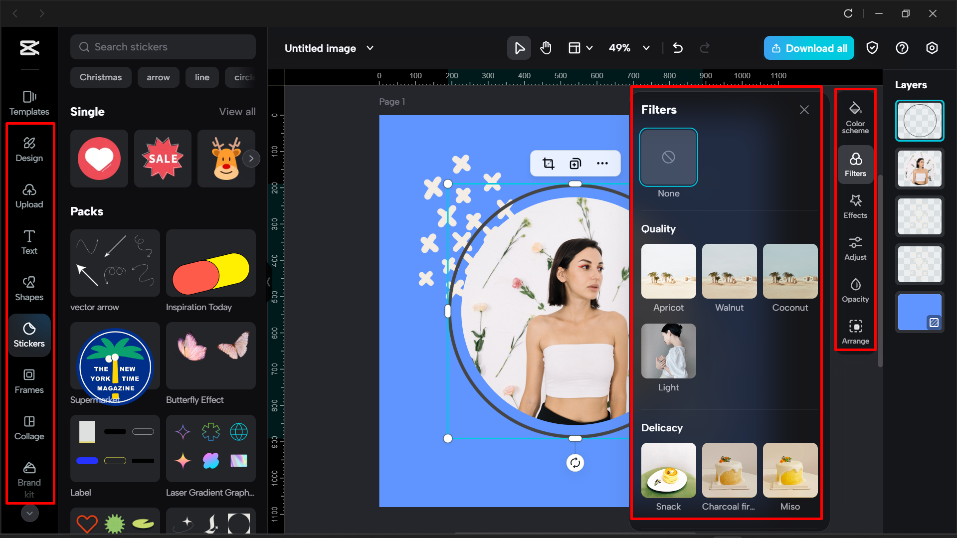 Editing the profile picture template