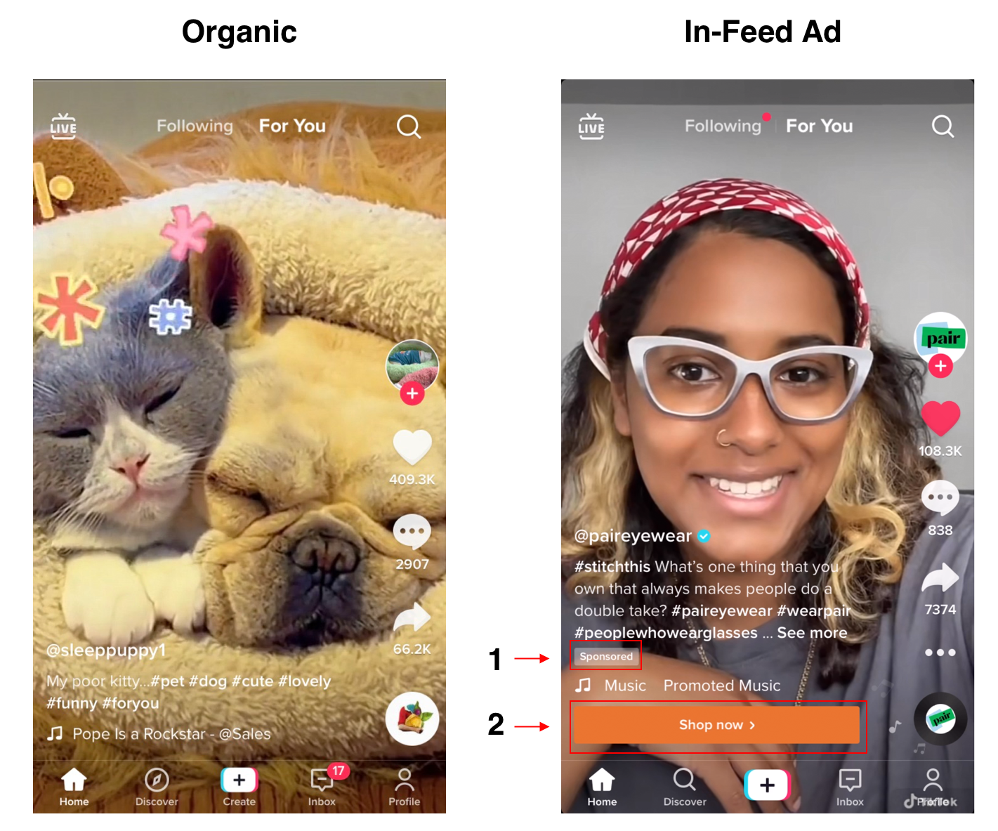 Formatos de anúncios do TikTok